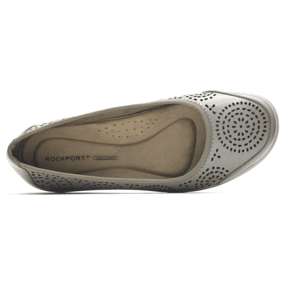 Rockport Slip-On For Womens Grey - Daisey Ballet - KC3241095